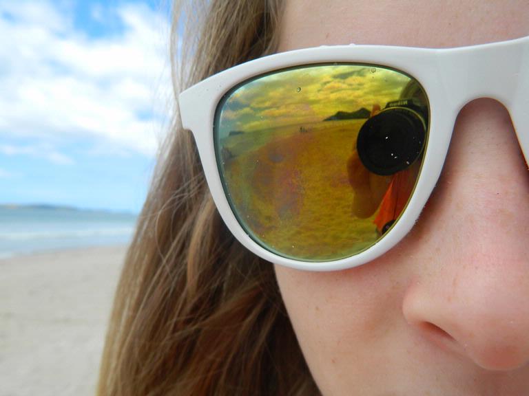 Jessica Thomson; Reflected beach; unedited
