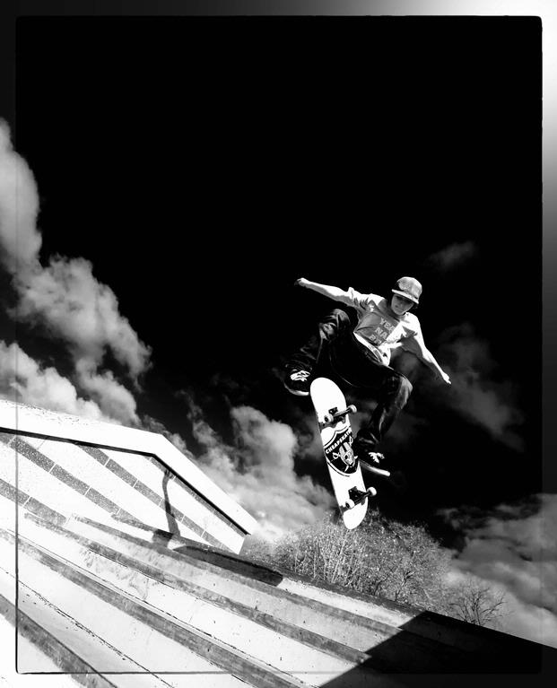 Nazar Abbas; Skate boarding; Moody urban landscape with a twist of skate Boarding.