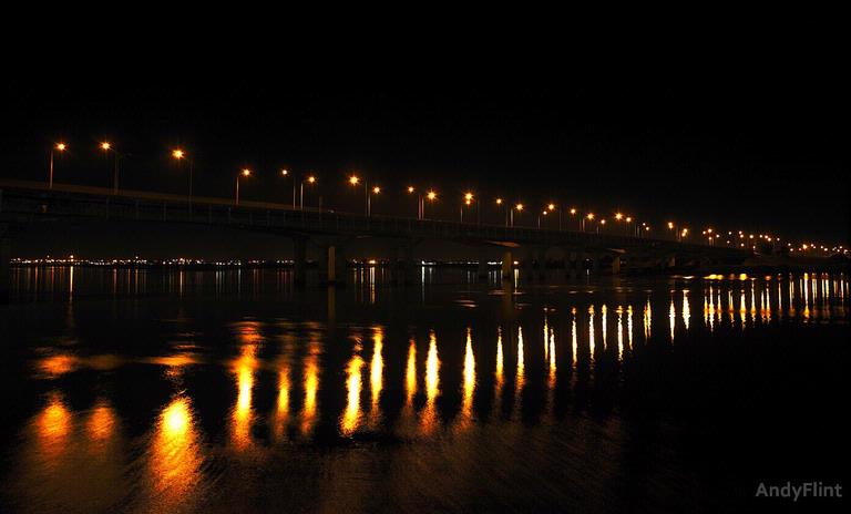 The New Mangere Bridge taken from the old Mangere Bridge