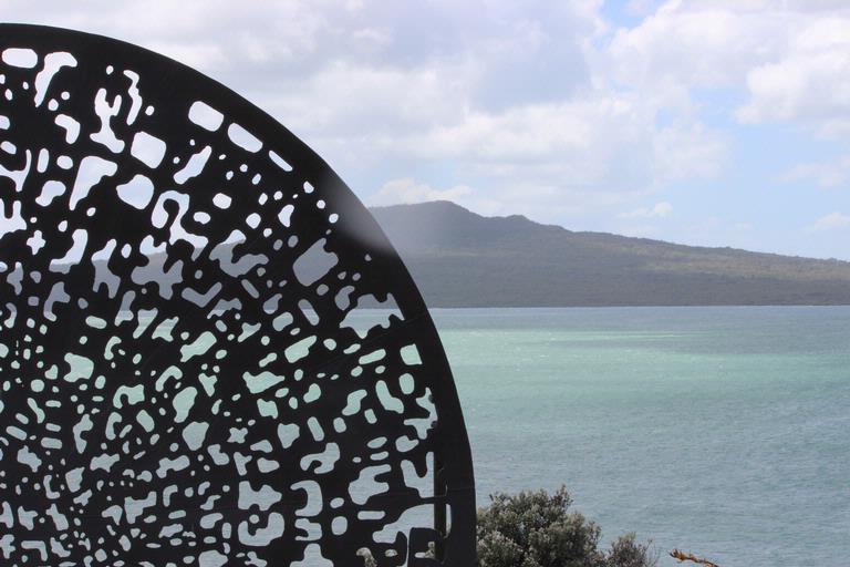 Leigh Burrell;Deep Dish by Maurice Van Cooten;NZ Sculpture Onshore 2012