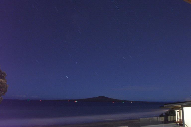 Francis Potter;Takapuna beach;View from the deck of rob's flat while watching the All Blacks play England.