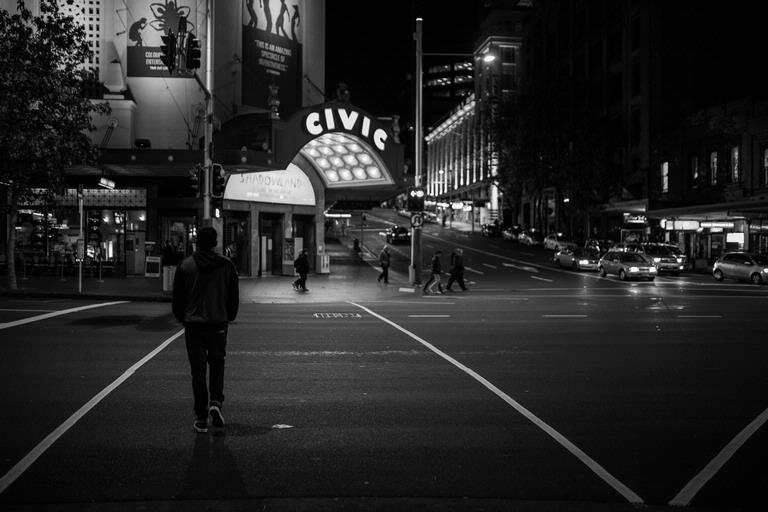 Kris Lee; Forlornness; Location: Auckland CBD. Searching for my other half.