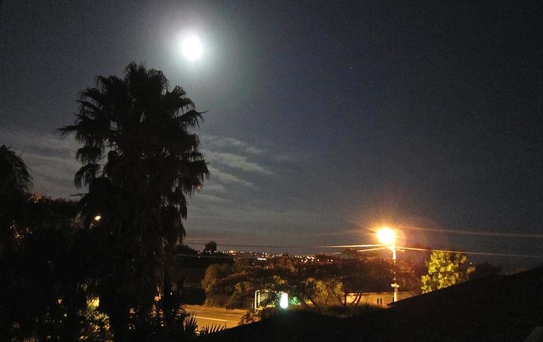 JERRY ZINN;FULL MOON OVER HAURAKI; TAKEN AT 3AM.