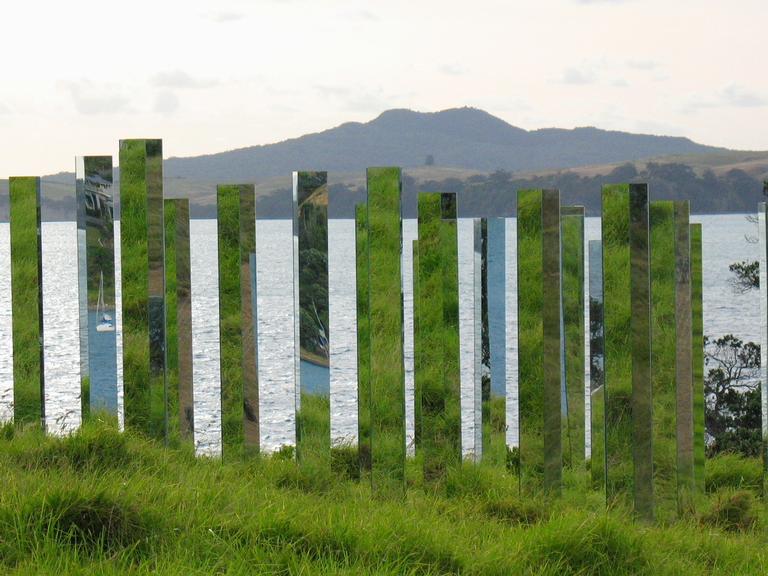 Stuart Weekes; Enhancing the Icon; Interesting view of Sculpture on the Gulf