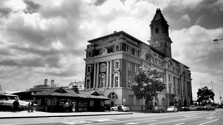 Henry Lau; B/W Ferry Building