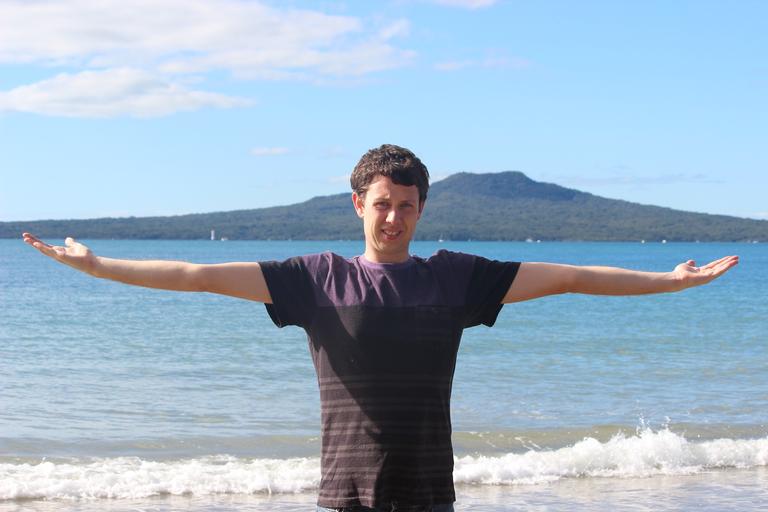Leigh Burrell; Rangitoto is this long!; Takapuna Beach