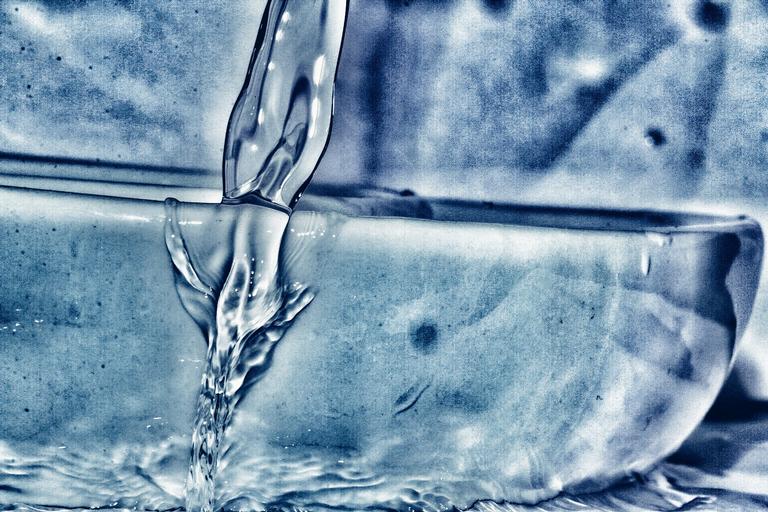 Viran Ranaweera;Water Falling On To The Side Of A Bowl   Viran Ranaweera