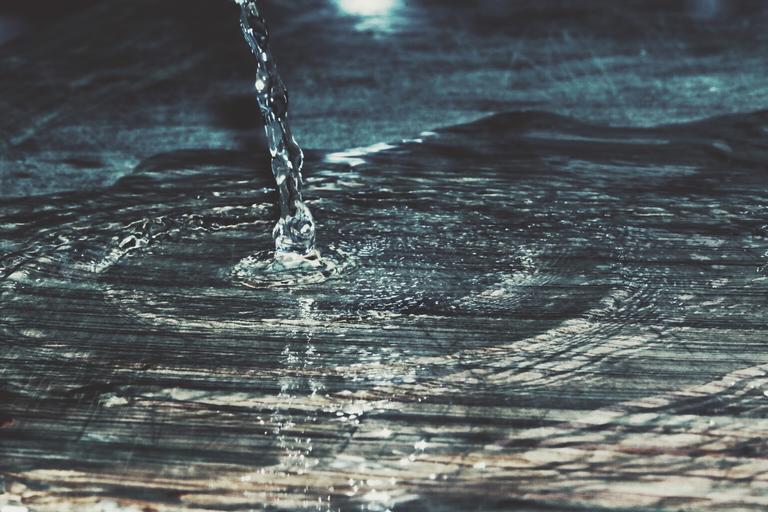 Viran Ranaweera;Water Falling On To Wood   Viran Ranaweera