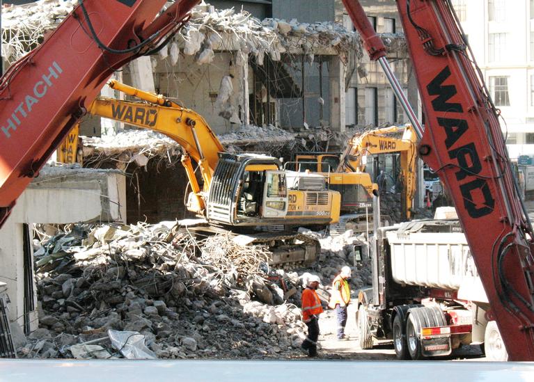 Stuart Weekes;Downtown   beginning of the end;Demolishing an urban icon