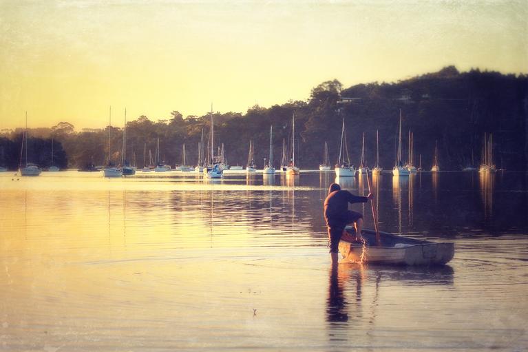 Su Leslie;Quiet afternoon on the harbour