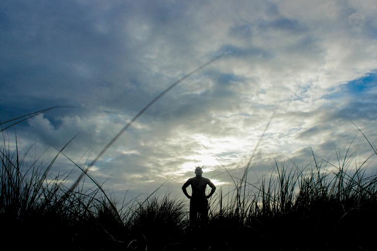 Carly; RANGINUI; Our sky father   protecting the 5 Matariki sisters. A sunset captured on the west coast, Muriwai Beach.