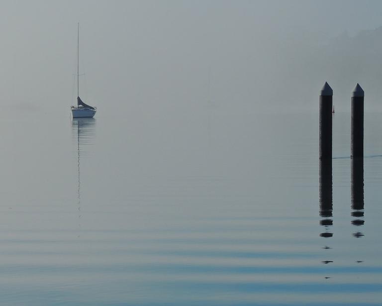 John McKillop; Foggy Morning;Matariki = Winter = Foggy Mornings