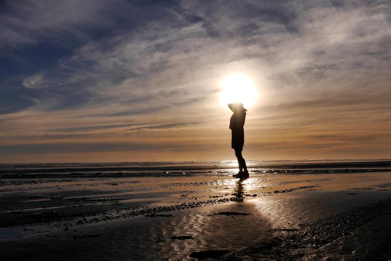 Timo Mueller;Lost in the moment   Winter Afternoon;Taken at a crisp winter afternoon at Muriawai beach. The person in the picture is my partner from Germany who arrived 2 months ago and enjoys every minute at New Zealands beaches.