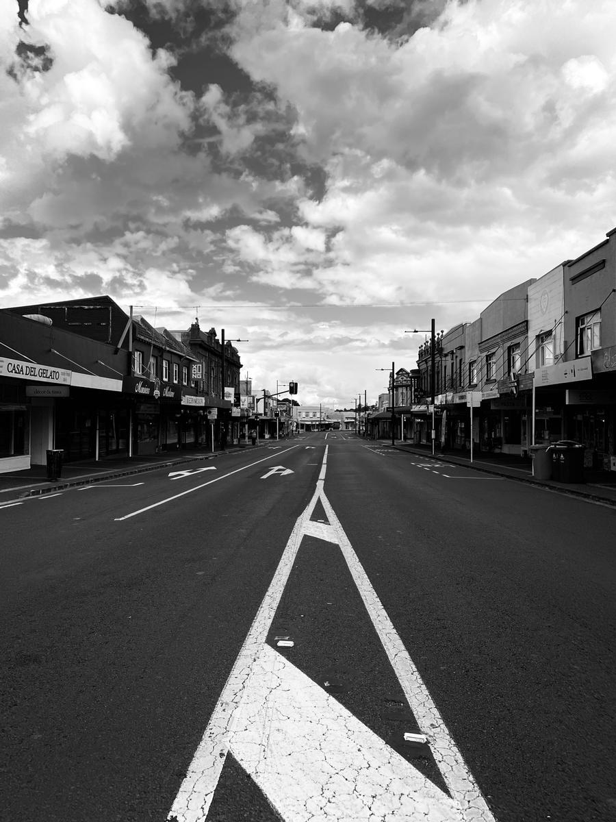 Emmaline Bailey; Mount Eden Village; Biking around the block. No cars in Mt Eden Village