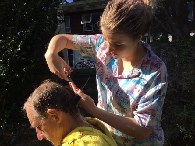 Fiona Kelly;  Locks Down.; Handy to have a daughter who is an apprentice hairdresser during lockdown.