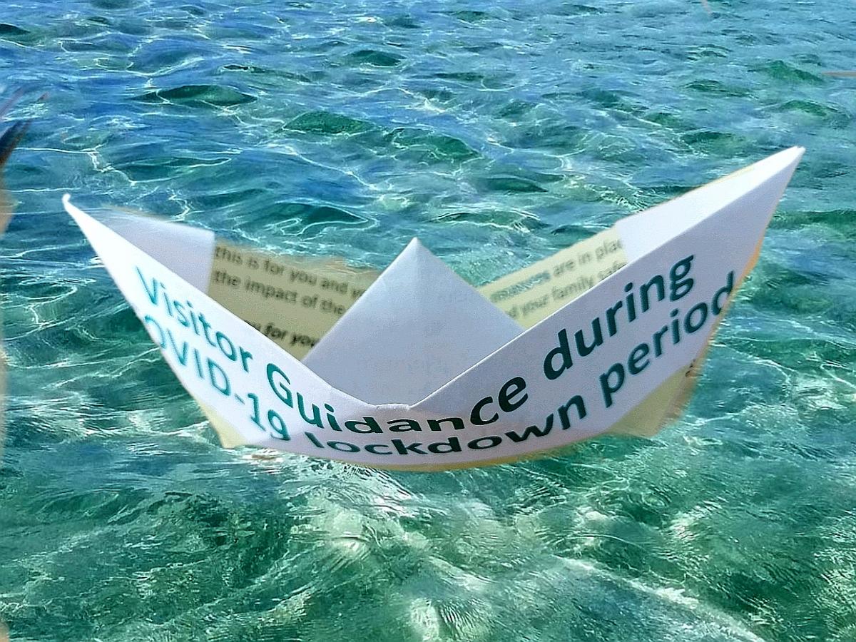 Frenie Perlas; Lifesaver Boat; Paper boat made from the WDHB Visitor Guidance leaflet