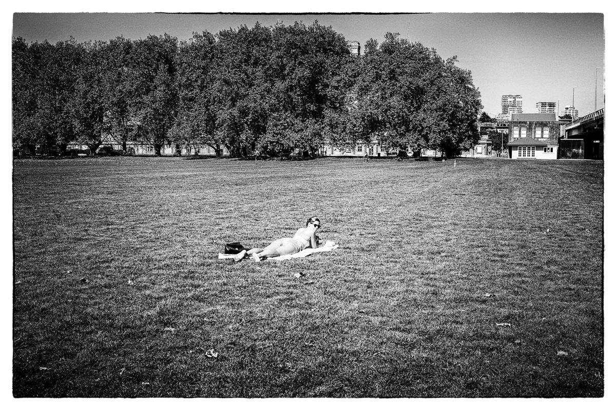 Gail Orgias; For Tomorrow may rain; Taken Victoria Park, Auckland central   theme from Beatles soundtrack and 'Film Noir' treatment