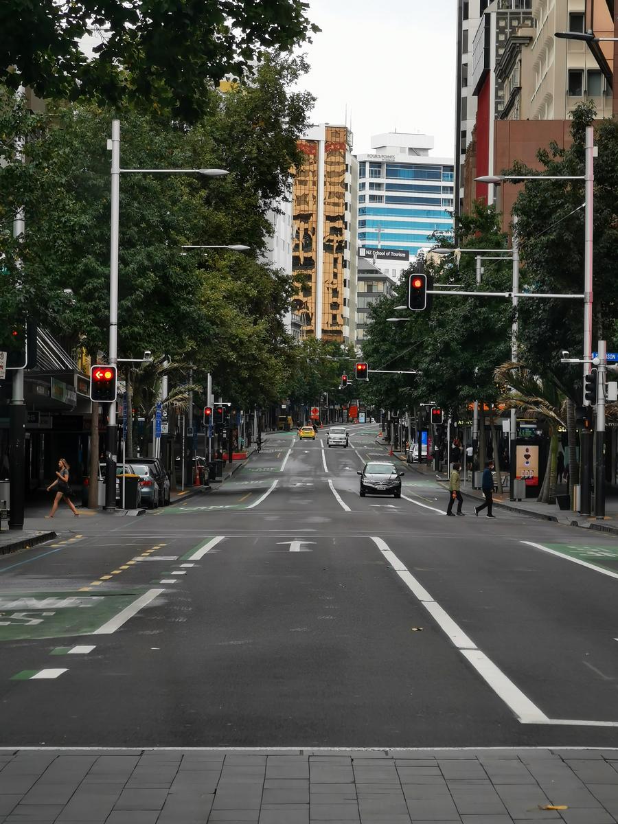 Kevin Stan; Queen Street Lockdown Day 1; Very Quiet CBD