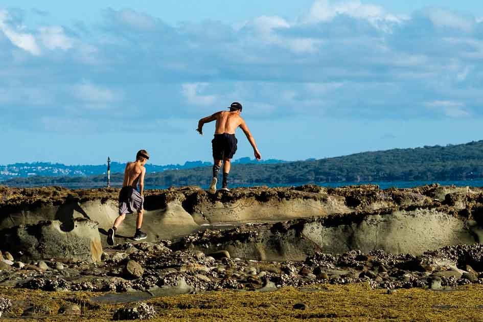 Paul Glenton; Burning Excess Energy in Lockdown;Low tide makes for great