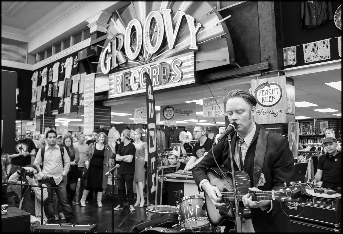 Amanda Ratcliffe; Delaney Davidson at Real Groovy   Auckland, 2012;Delaney Davidson performing at the Evolution #1 Music Festival at Real Groovy Auckland in 2012.