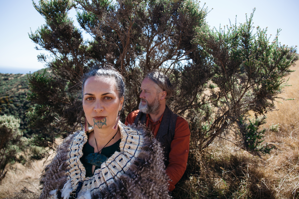 Ebony Lamb;Ariana Tikao and Al Fraser in Makara;2021 Wellington