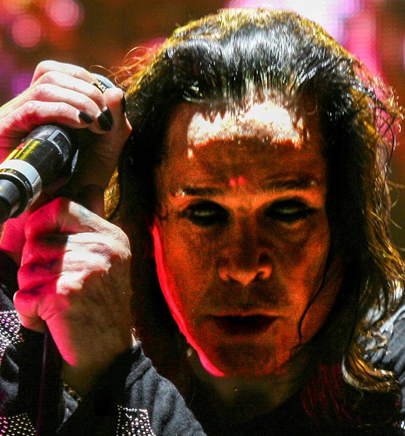 Garry Brandon; The Prince of Darkness;Black Sabbath's Ozzy Osbourne looking pretty dark , Spark Arena 2013
