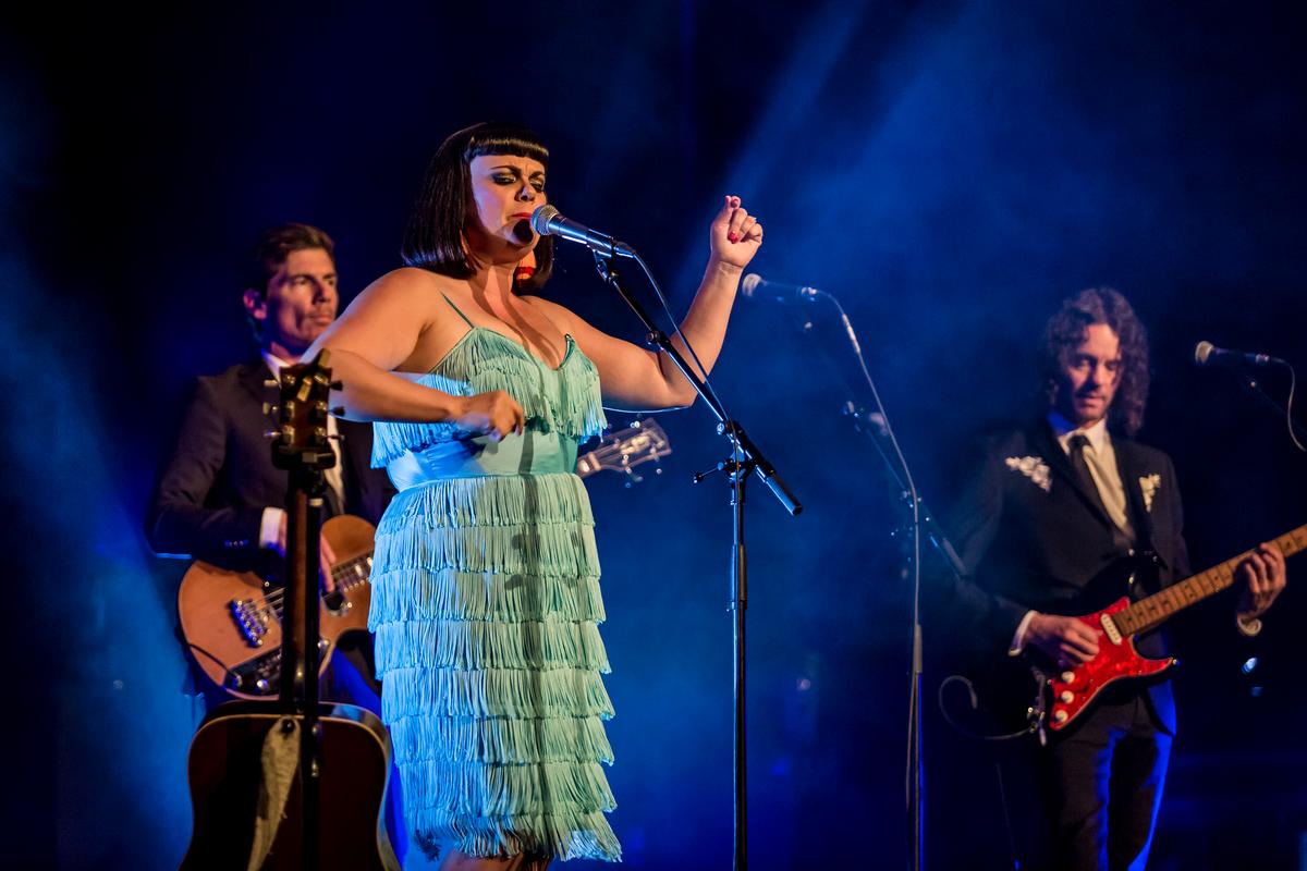 Gerry le Roux; Tami Neilson, Opera House, Wellington;Force of nature Tami Neilson mesmerising the Wellington crowd.