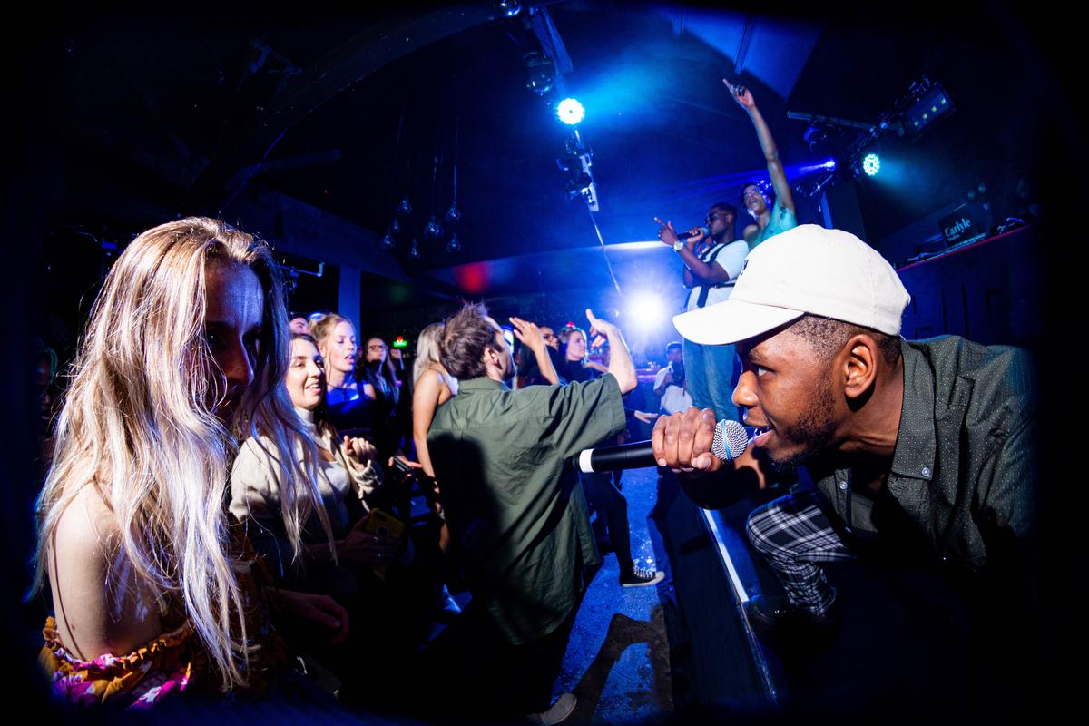 Lucas Perelini; Fixed Gaze; TommyTheFirst of Vorsce locks gaze with a girl on the dancefloor. 07/11/20