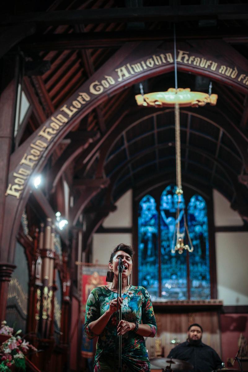Naomi Haussmann;Byllie Jean;Byllie Jean is one of the main founders of Wahine Toa project. Here she performed in St Michaels.