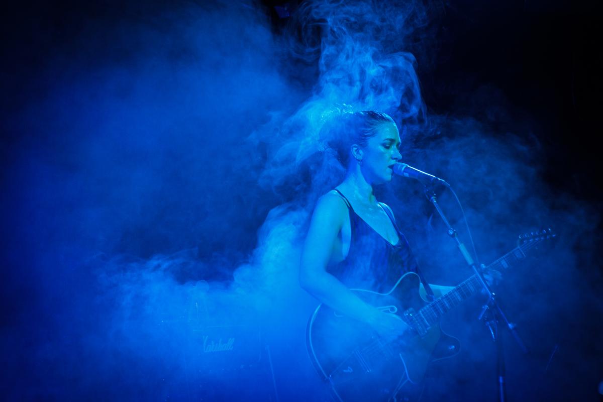 Stella Gardiner; Julia Deans (Fur Patrol reunion) at Bodega in Wellington;Fur Patrol reunited and played a smokey gig at Bodega in Wellington. Bodega closed its doors for good after 25 years and a move across the city. (R.I.P. 1991 2016).