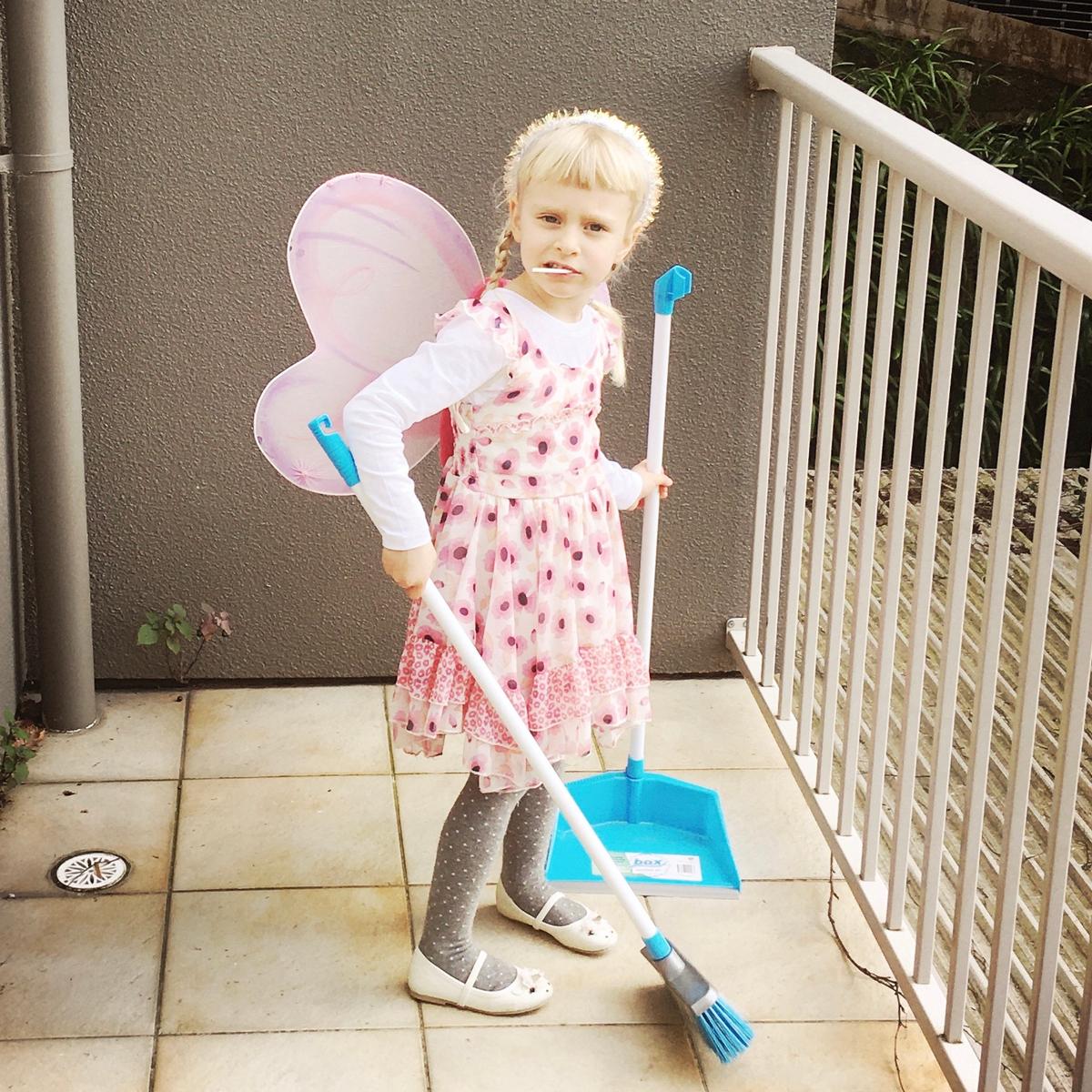 Dr. Boba Markovic Baluchova; A balcony Fairy;My daughter Tove Tui as an isolated Fairy checking the environment from the balcony