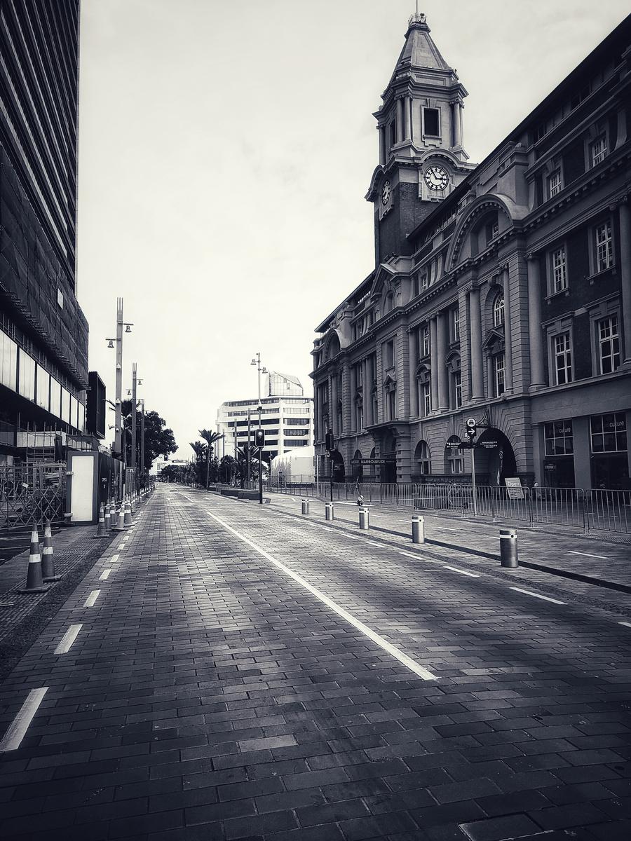 Stacey Edgar; Abandoned City; I went to get my second jab in the city and was amazed by the eerie stillness.