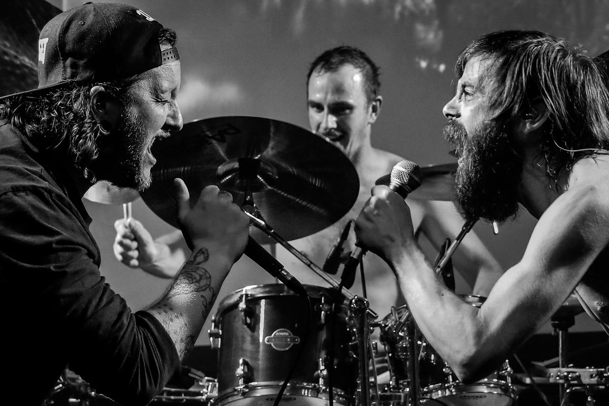 Amanda Hodge; When 2 bands collide;When Koert from Pull Down the Sun joined Callum from Shed, I knew it was going to be the perfect moment to capture.  Lit Bar Whanganui 2021