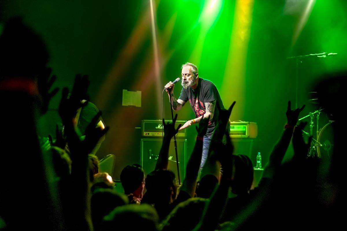 Aasta L. Otnes; Beastwars;This was at the bFM 50th birthday party at the Power Station in 2019. I'd never heard of this band before but they were so great, and the audience so excited and happy to be there.