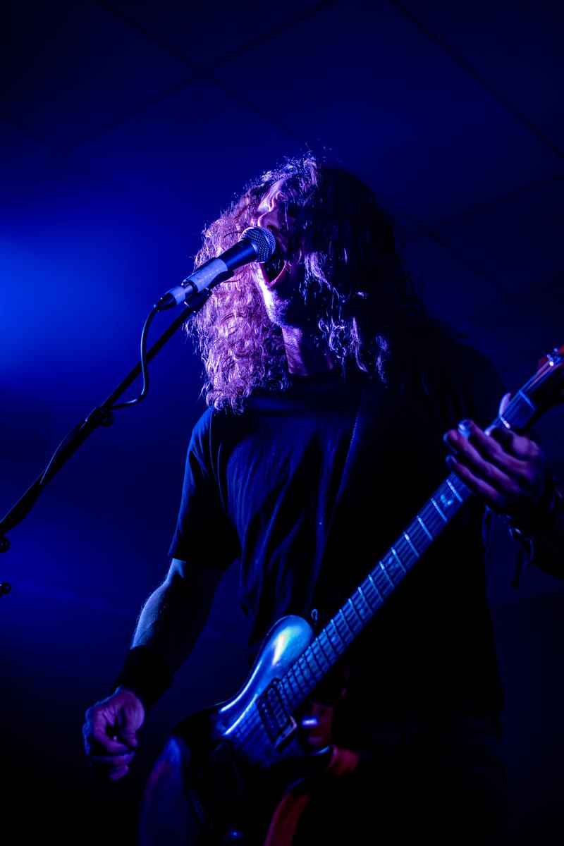 Jessica Barnes; Blissful Photography   East York Guitarist Daz Coppins   Mount Maunganui 15th April 2023;Daz Coppins jamming out during their opening set for Devilskin's Let Me Breathe Tour 2023  