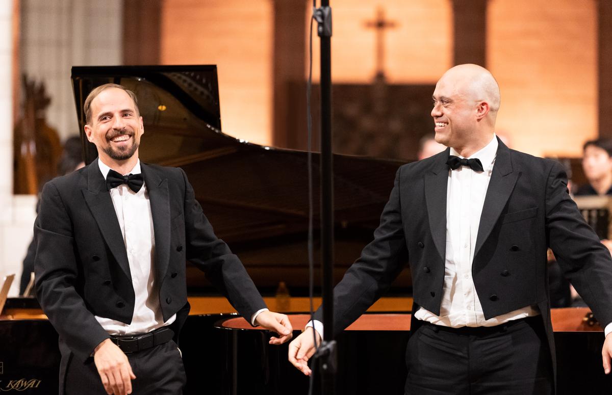 Karen Ip; Justin and Ludwig at St Matthew in the city;Piano Extravaganza