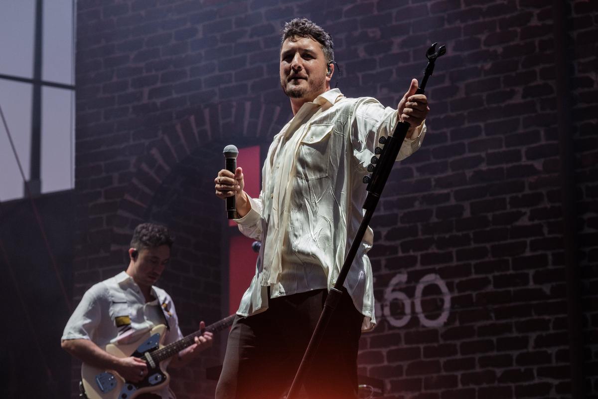 Rob Ball; Six60;Six60 performing at the Orangetheory Stadium in Christchurch.