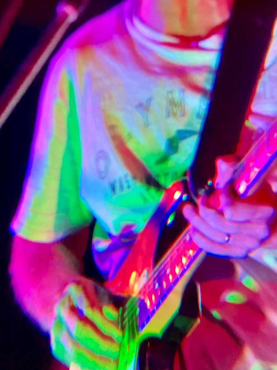 Robyne McKeague; Colourful soul ;Ernie J playing the Blues PBC Gisborne