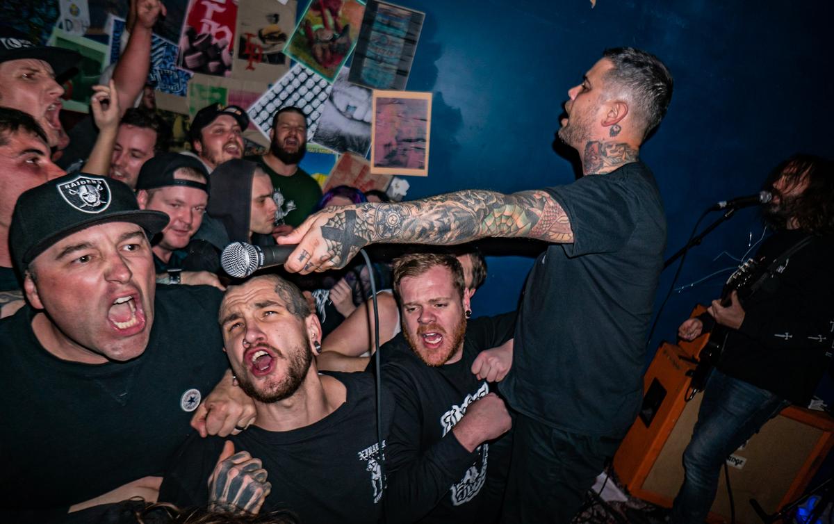 Shelley Te Haara; Bleeders ;A random road trip found me in Hamilton at a Bleeders show. With a solid hardcore base in Hamilton, that crowd was wild!