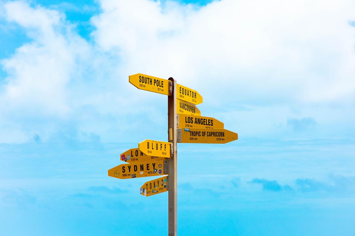Connor Barratt;Top Of the country;Signpost at Cape Reinga