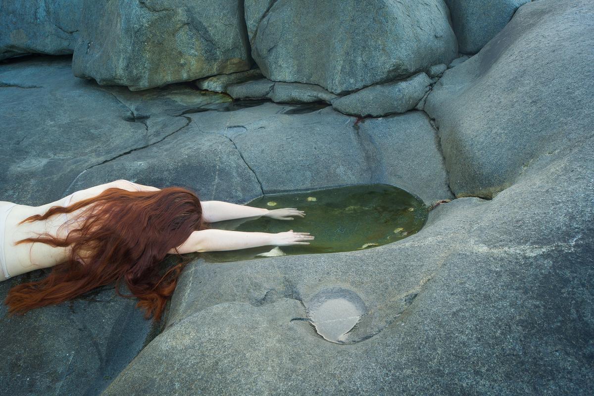 Zara Cornwell;Grounded;My self portrait, Grounded is a representation of the connection and interdependency between the human being and the earth.