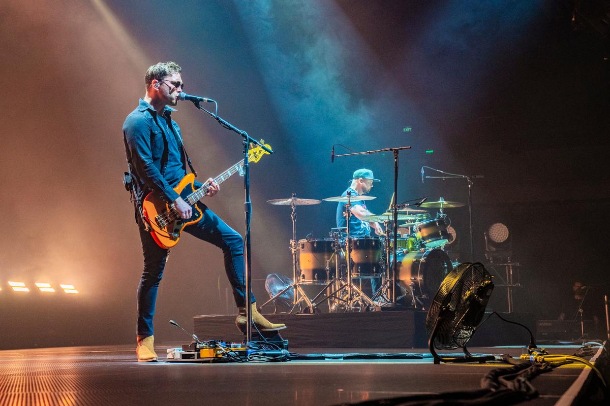 Robin (Emma) Wilkinson;Royal Blood, Spark Arena 2023;Royal Blood performing at Spark Arena for their Back to the Water Below tour in 2023.