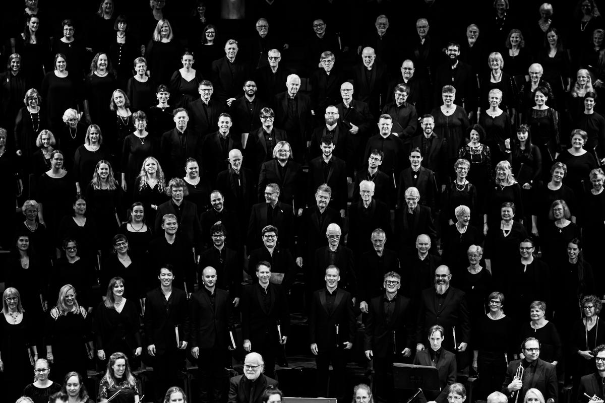 Andy Russell;Orpheus Choir Wellington;A sea of pride at the final bows. Shot at Michael Fowler Centre. (Didn't attach photo to previous submission sorry team!)