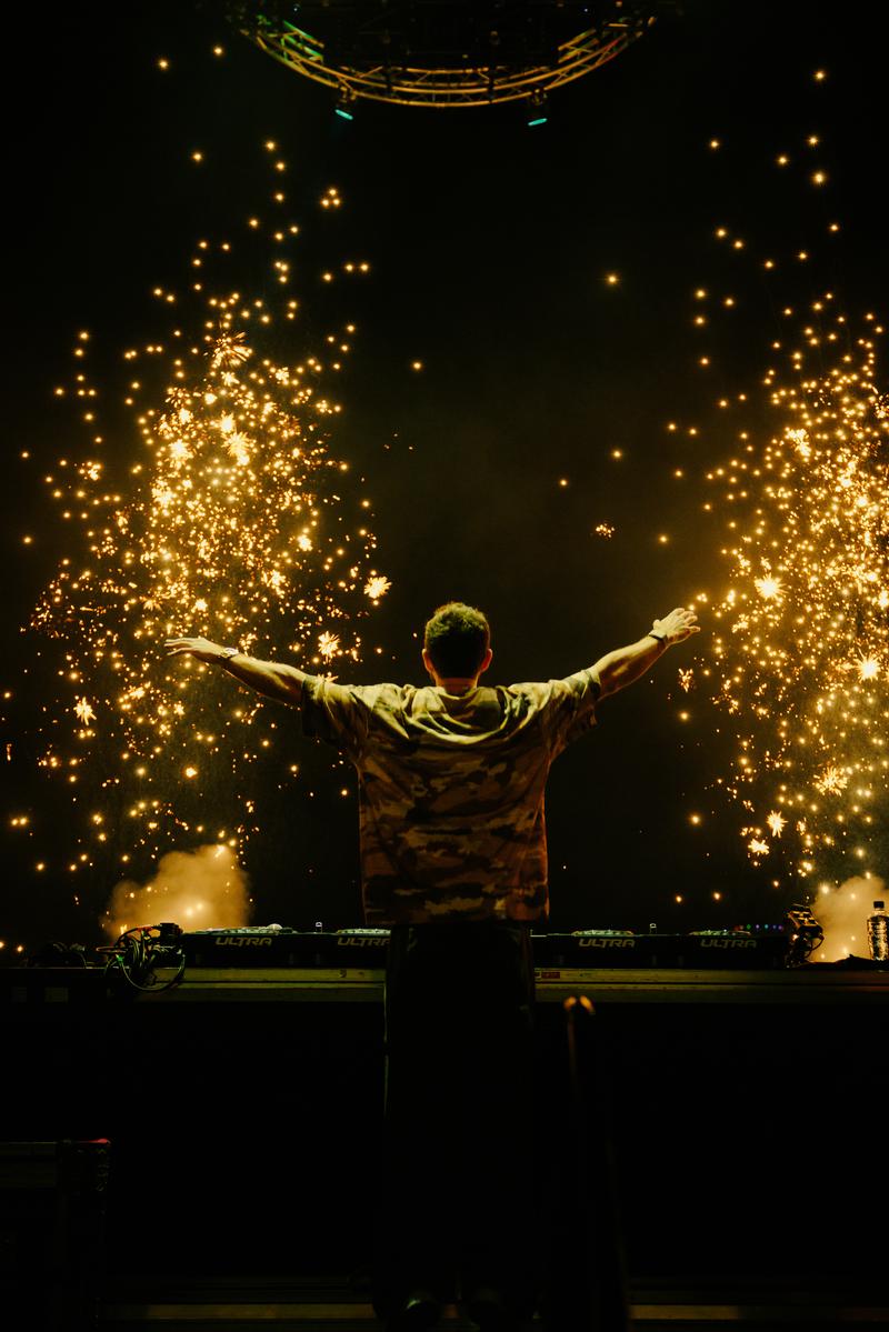 Chontalle Musson;Zedd at Ultra Festival New Zealand;Shooting the first Ultra Festival in New Zealand was a true honour. Capturing my favourite set of the night, Zedd was exciting! See his energy and the high level production exactly what this photo captures.