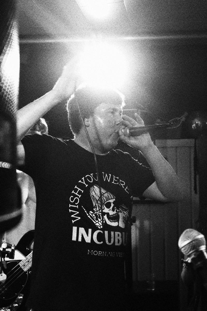 Connor Moffat; Sam; FUBAR performing at The Crown Dunedin