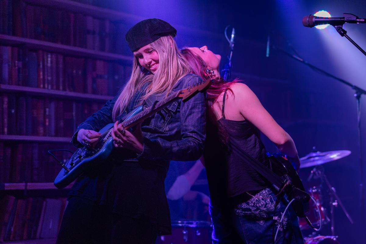 Stella Gardiner; Togetherness; I love this image because it illustrates just how much fun bandmates can have on stage. They almost seem oblivious to the audience. Dillon Jo opened for Foley in Wellington it was a typical horrible story Wellington night but you'd never know it! They were having so much fun on stage together. You could really tell they were playing for themselves just as much as the audience.