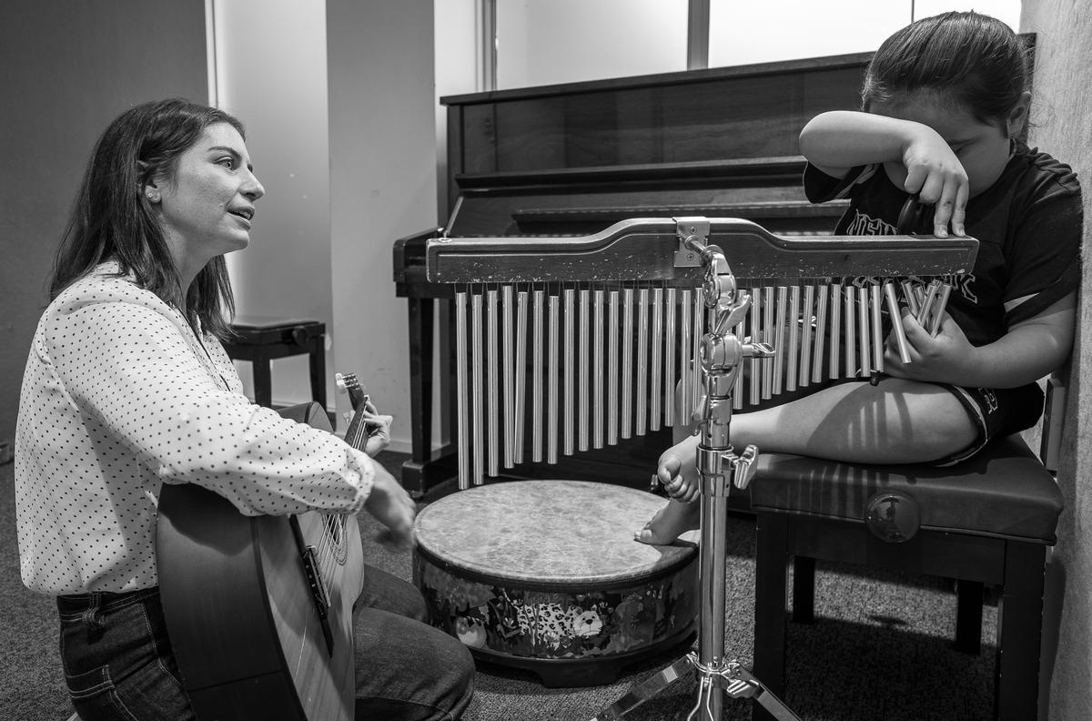 Francesca Brugnoli;Music has a unique and positive effect on our brains and bodies.;Photo Essay: The magic of music therapy. Originally produced for E Tangata, this documentary photo essay explores connection and healing through music therapy.