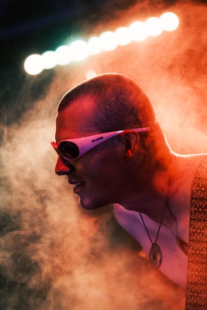Keegan Gingrich; Out of the Fog; Bassist Otis Murphy appears out of the fiery fog in Nelson