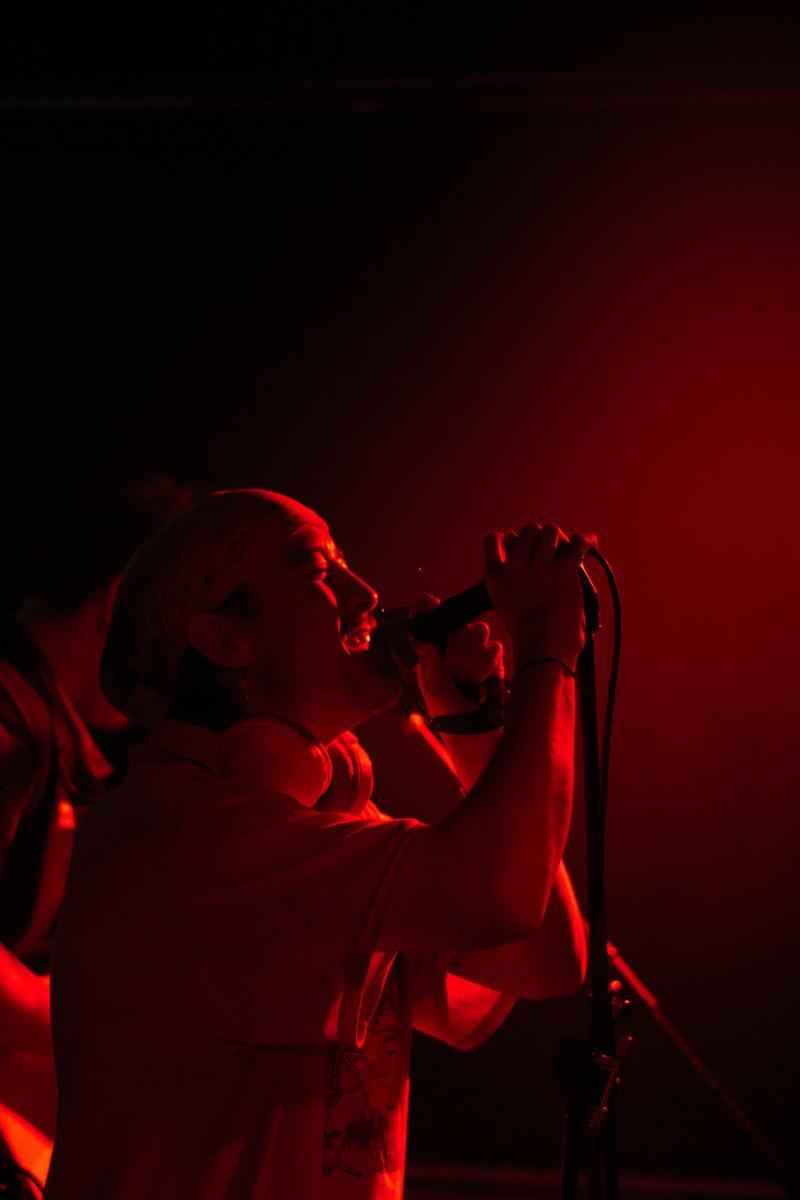 Georgia Fitzpatrick; Robbie This Dog;This Dog playing in Flux before its closure. Red is such a harsh yet addictive light to shoot in