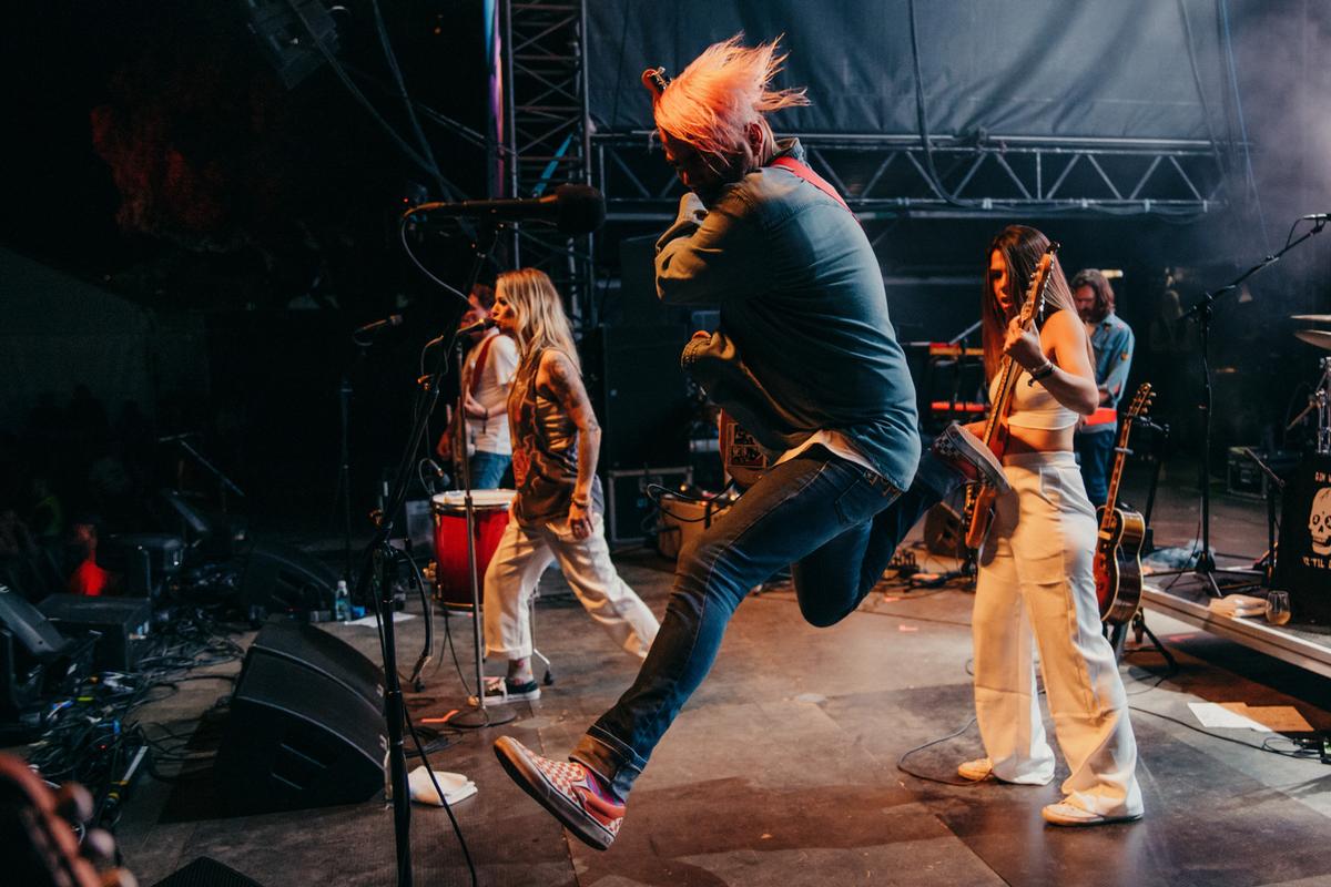 Nichole Davis;Movement;8: A fleeting moment where movement and music merge, capturing the raw energy of Joe Walsh's live performance